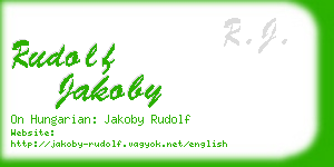 rudolf jakoby business card